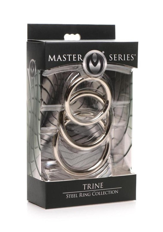 Master Series Trine Steel C-Ring Collection Set With Stainless Rings gallery