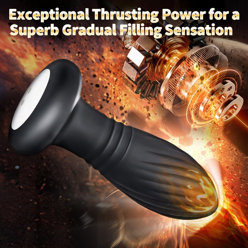Vibrating Rear Anal Plug Thrusting Prostate Massager Anal Sex Toys for Men Women gallery