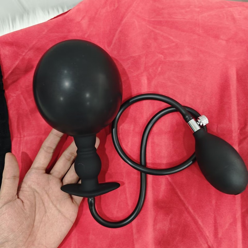 Extra Large Inflatable Dildo Pump Anal Butt Plug G Spot Stimulator Couples Toys gallery