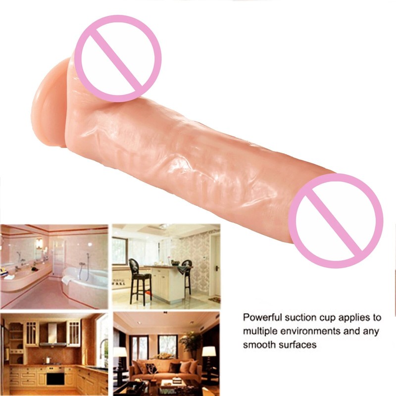 26cm/28cm Huge Suction Cup Dildo Anal Plug G-spot Massage Masturbation Sex Toy gallery