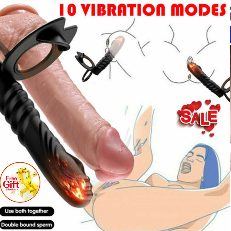 Penis Cock Ring Vibrator Adjustable G-spot Dildo Massager Sex Toys For Women Men gallery