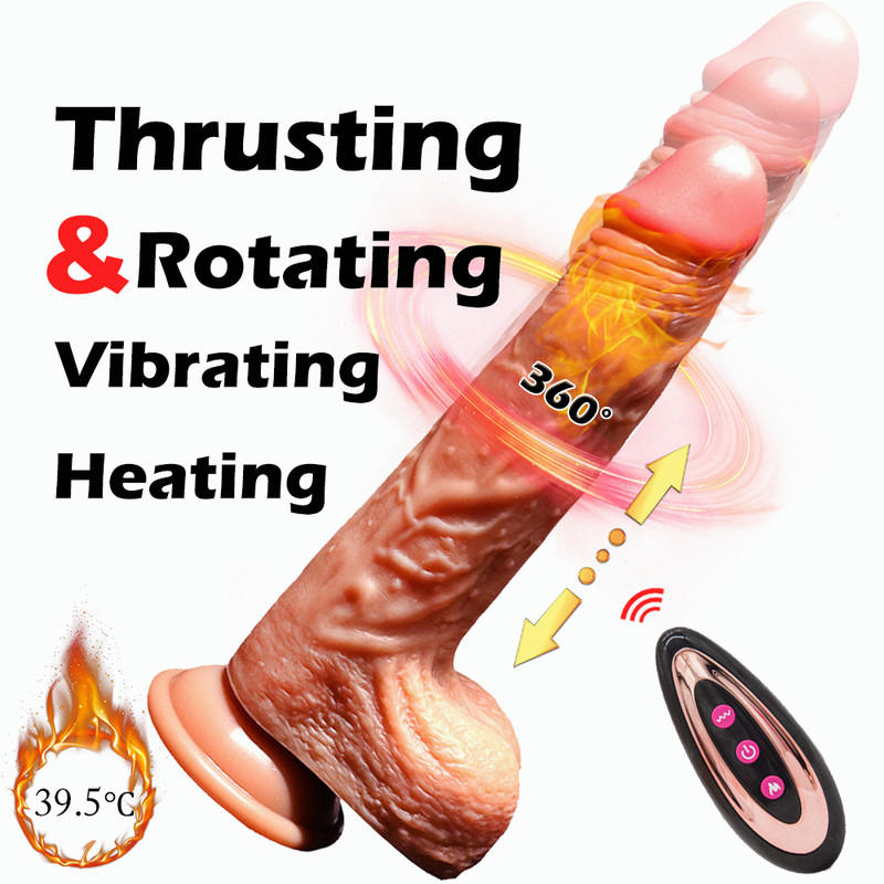 Automatic Thrusting Dildo Suction Cup Thick Dong Sex Toy for Women Anal Massager gallery