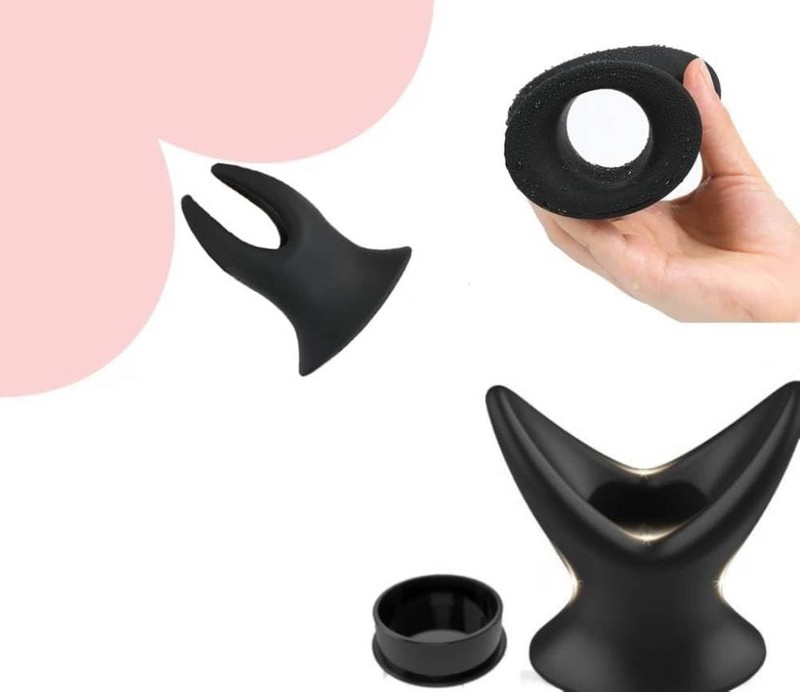 Black Hollow Butt Plug, Silicone Butt Plug Anal Expander Vaginal Expander Ana…