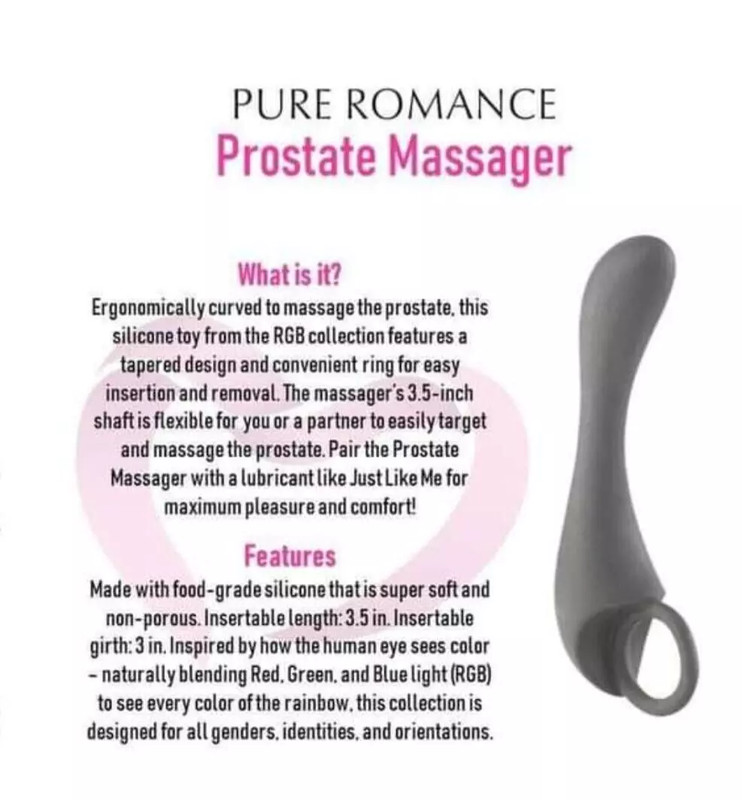 Pure Romance Prostrate Massager Retail $29