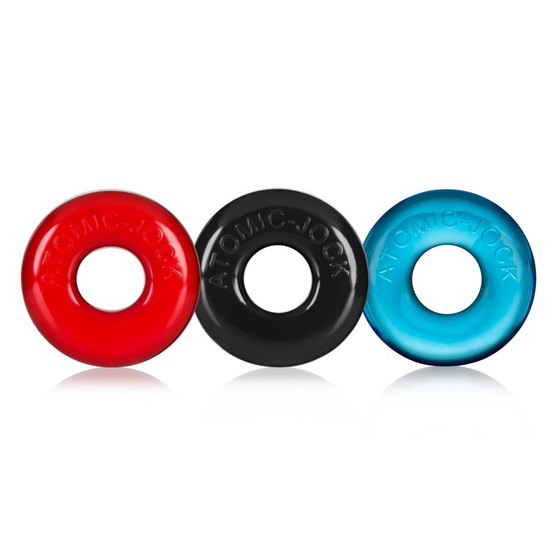 Ringer Cockring 3 Pack - Small - Multicolor gallery