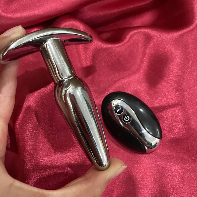 Sex Toy for Women Men Metal Butt Plug Vibrator Prostate Massager Anal Bead Dildo