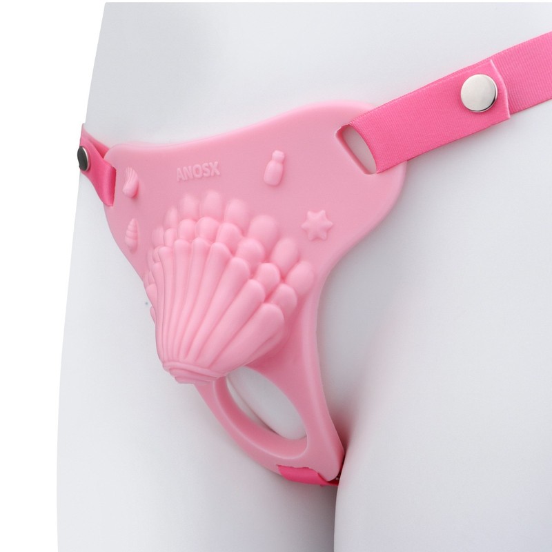 New Shell Chastity Cage Male Wear Silicone Chastity Belt Sissy Chastity Pants gallery