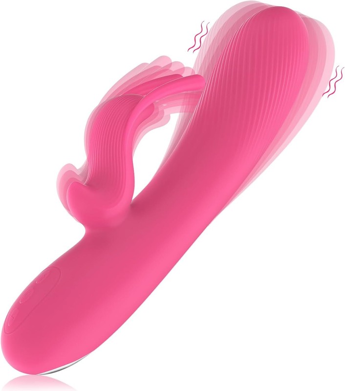Rabbit Vibrator Dildo Dual Motors 10 Vibration Modes G Spot Clitoral Stimulator