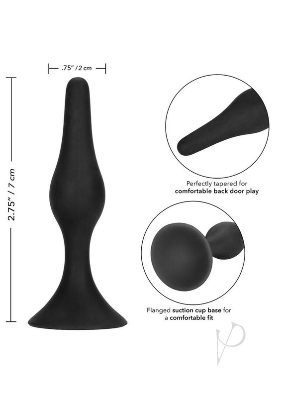 Booty Call Booty Starter Silicone Butt Plug - Black gallery