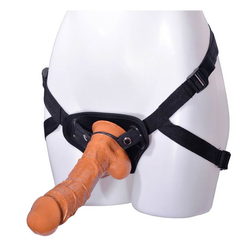 Strap-On-Harness-Realistic-Dildo-Penis-Anal-G-Spot-Vagina-Lesbian-Women-Sex-Toys