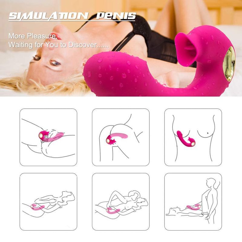 Sucking Vibrator Clit Sucker Dildo G spot Stimulator Massager Sex Toys For Women gallery