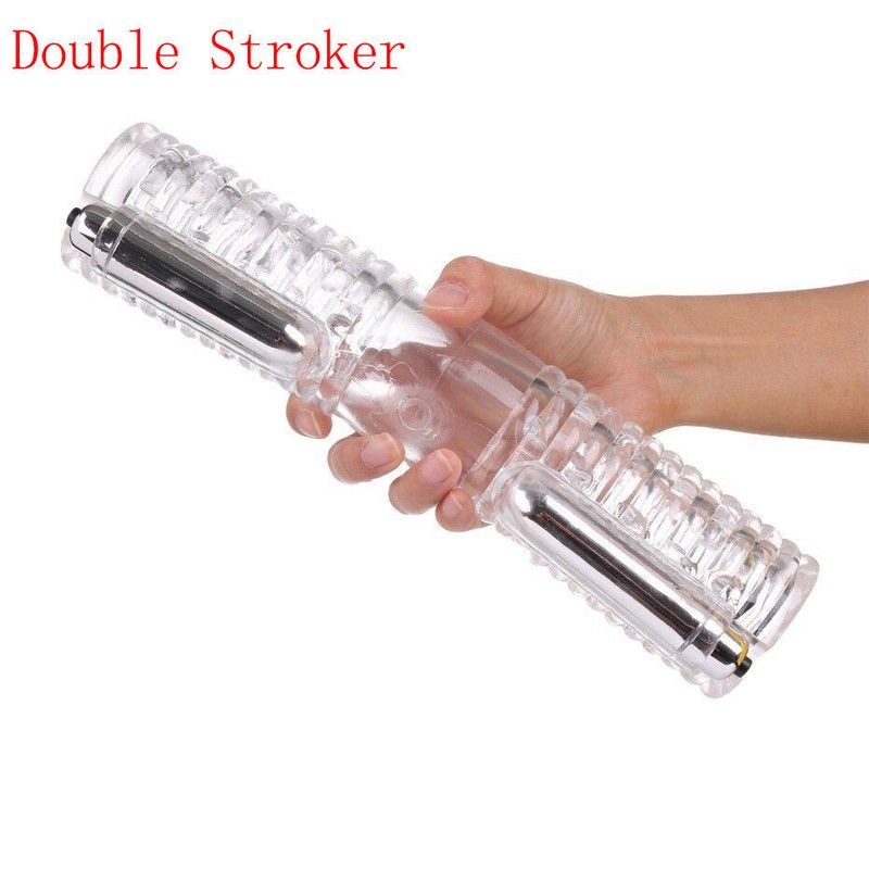 Head To Head Double Stroker Vibrating for Gay Man Male Masturbator Penis Sex Toy