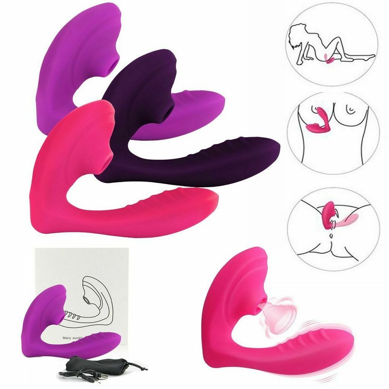 Women Rechargeable Clit Sucking Panties Vibrator Stimulator Adult Toys US