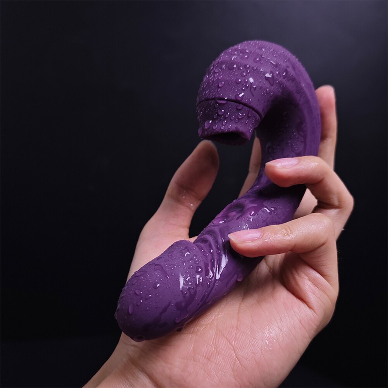 Flapping Dildo Vibrator G-Spot Clit Sucking Licking Massager Sex Toys For Women
