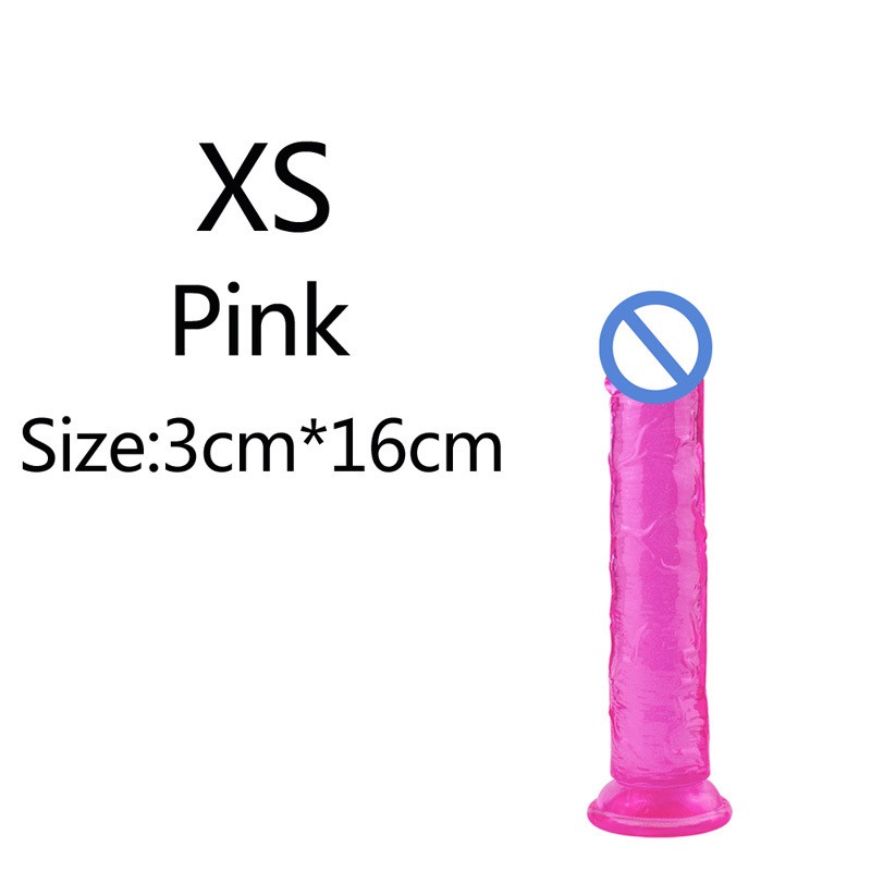 Dildo Suction Cup,Clear Anal Vagina Sex Toy For Women Waterproof