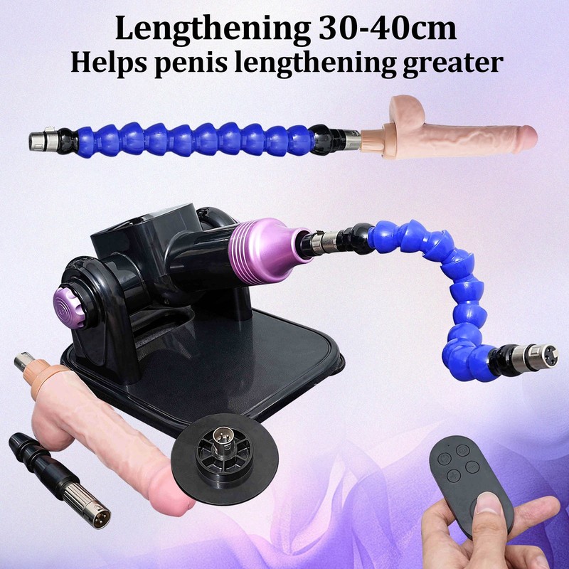 Electric Sex Machines 3XLR Connect Attachment Thrusting Dildo Sex Toys Women MEN gallery