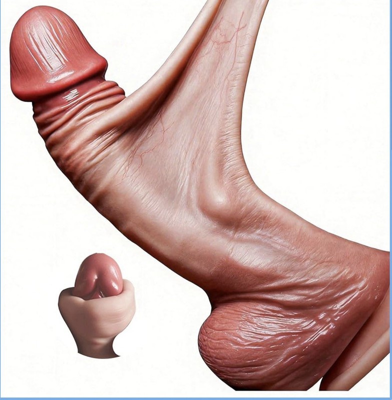 Realistic sex toy dildo for women, soft and body-safe silicone material dildos