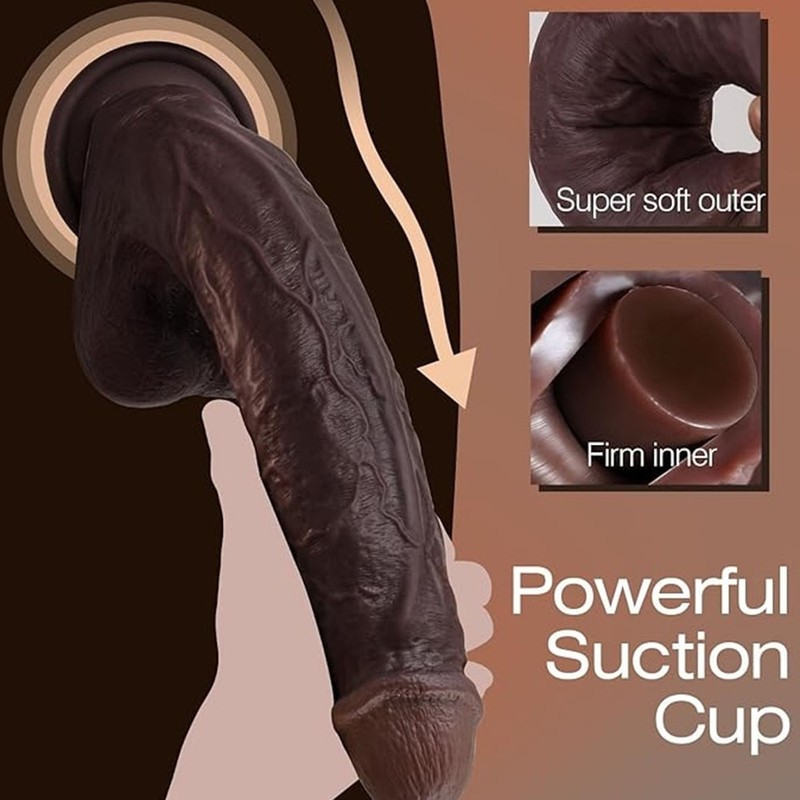 Silicone Dildo Huge Dong BBC Thick Penis Realistic Men Dick Sex Toy For Women gallery