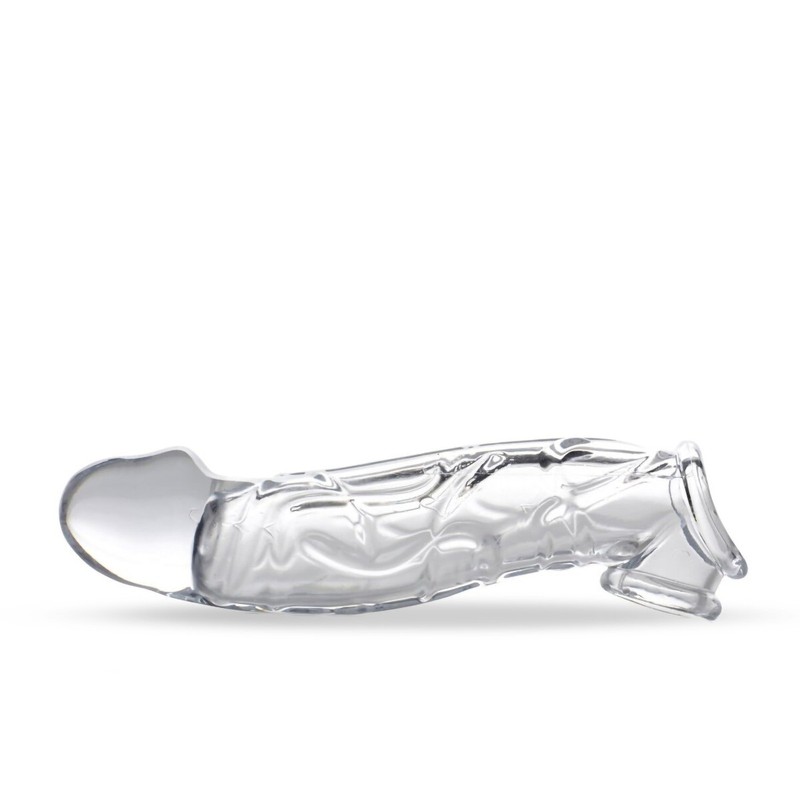 Clear Add 2&Prime; Male Penis Extension Extender Sleeve Sheath Cock Enlarger Enhancer