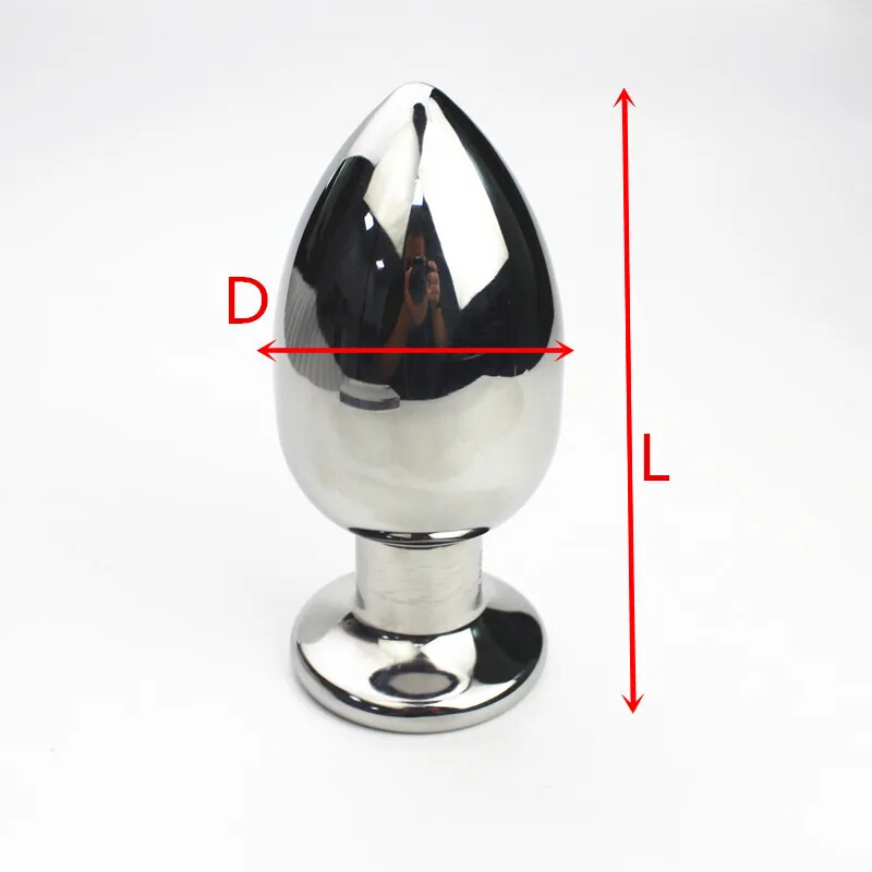 16 Size Anal Plug Stainless Steel Anus Butt Simulation Dilator Toys for Couples