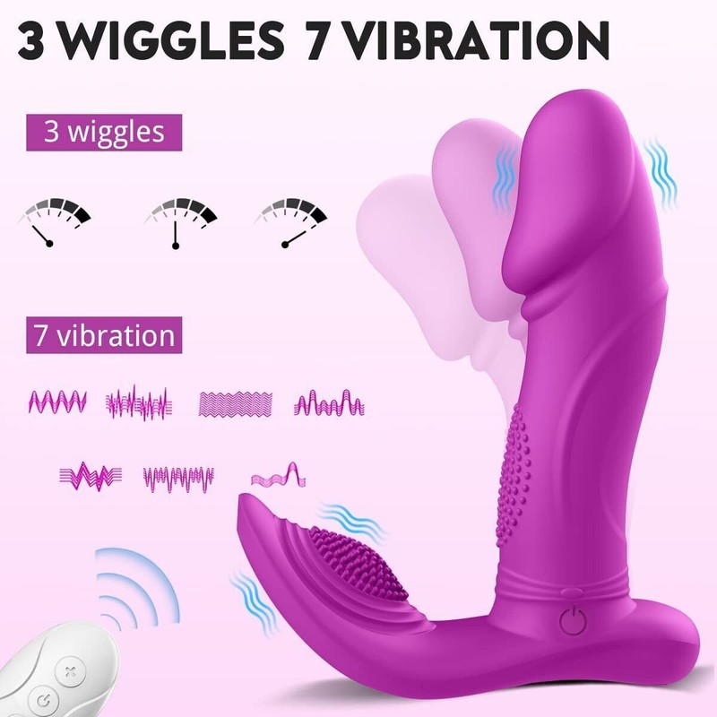 Butterfly Vibrator Wiggling Wearable G-Spot Dildo Remote Control Adult Sex Toys gallery