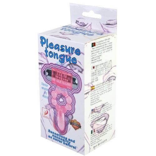 Dance - Pink Vibrating Tongue Silicone Phallic Ring gallery