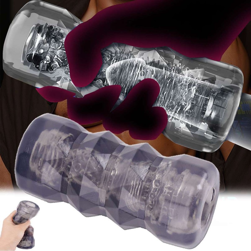 Mini Ribbed Pocket Cock Stroker Sleeve Male Masturbators Sex Toys for Men