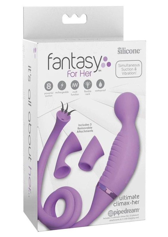 Fantasy For Her Ultimate Climax Her Silicone Vibrator – Purple