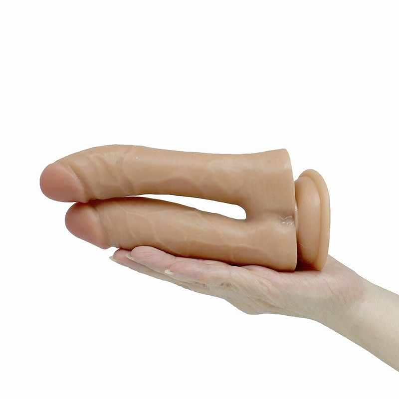 Realistic Double Penetration Penetrator DP G Spot Anal Dildo Dong Cock
