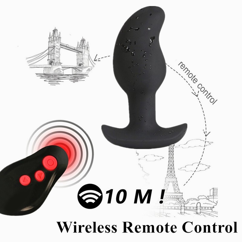 Electric Anal Butt Plug Prostate Massager Shock Vibrator Dildo Sex Toys for Men gallery