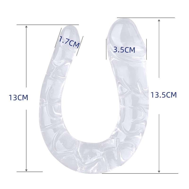 Double Ended Dildo-Dual Sided-Headed Penetration Dong Massage For WOMAN COUPLES