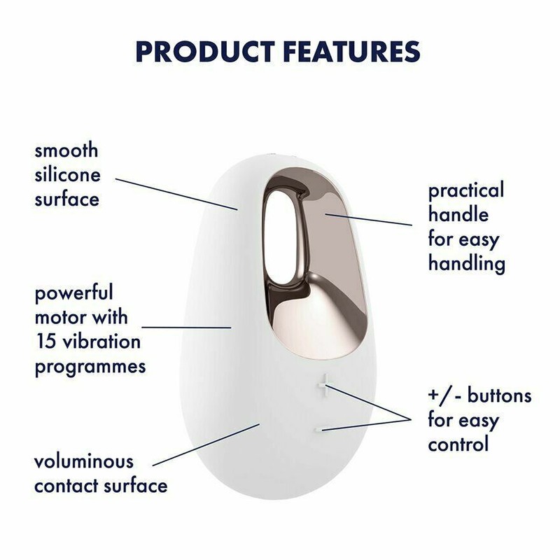 Satisfyer White Temptation, Small vibe Clitoral stimulation, Waterproof Vibrator