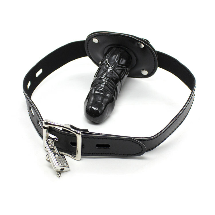 Fetish large Penis Dildo Plug Ball Gag Open Mouth Gag Insert Bondage Sex Toys