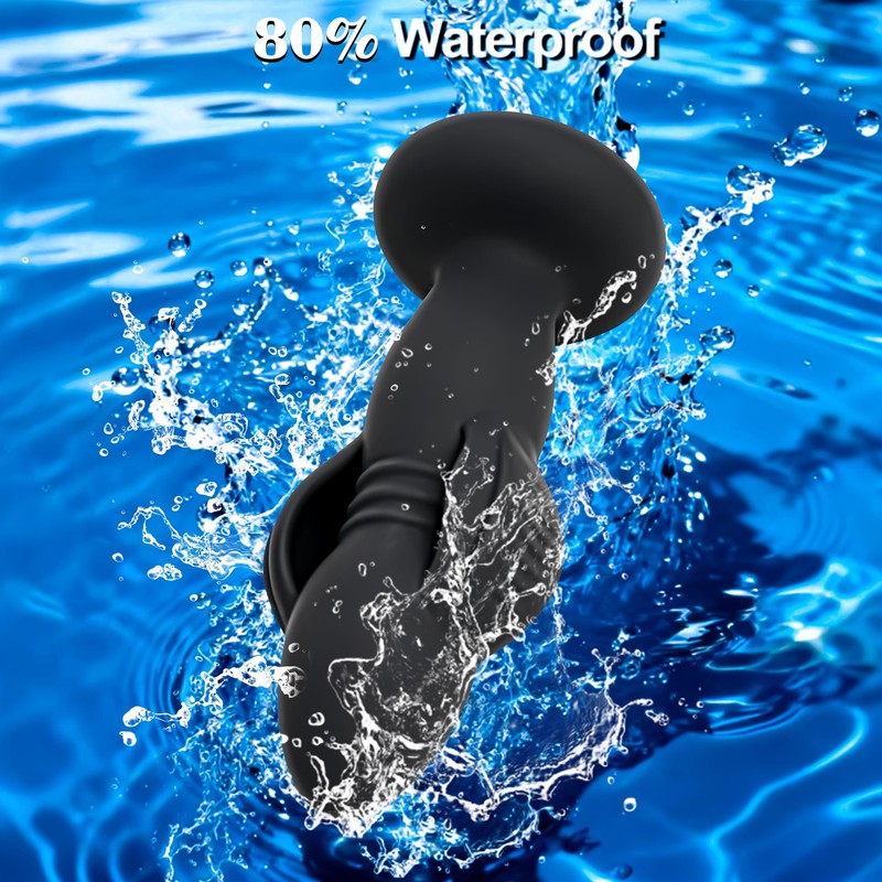 Thrusting Expansion Prostate Massager Vibrator G-Spot Dildo Anal Plug Sex Toys gallery