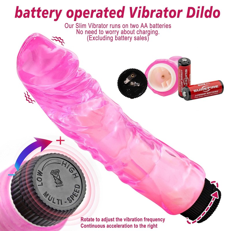 Realistic Vibrator Dildo G-Spot Anal Stimulate Massager Sex Toys for Women Men gallery