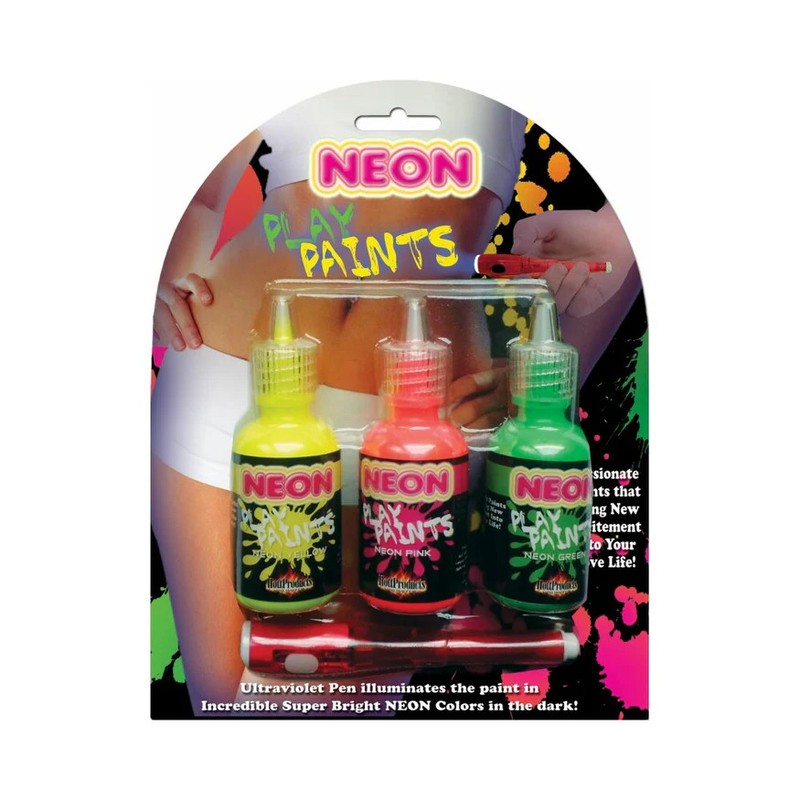 Neon Play Paints Assorted Colors 3 Each Per Pack