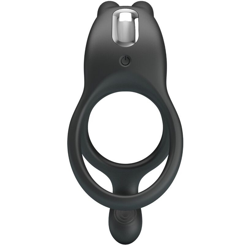 Pretty Love Seth – Black Rabbit Vibrating Double Phallic Ring