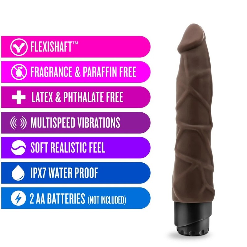 Dr. Skin Black Realistic Vibrating Dildo Dong Vibe Sex-toys for Women Couples gallery
