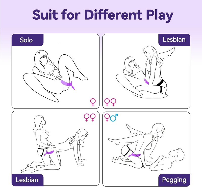 5 Inch Vibrating Strap On Dildo Harness Set for Women and Men,Lesbian Sex Toys w gallery