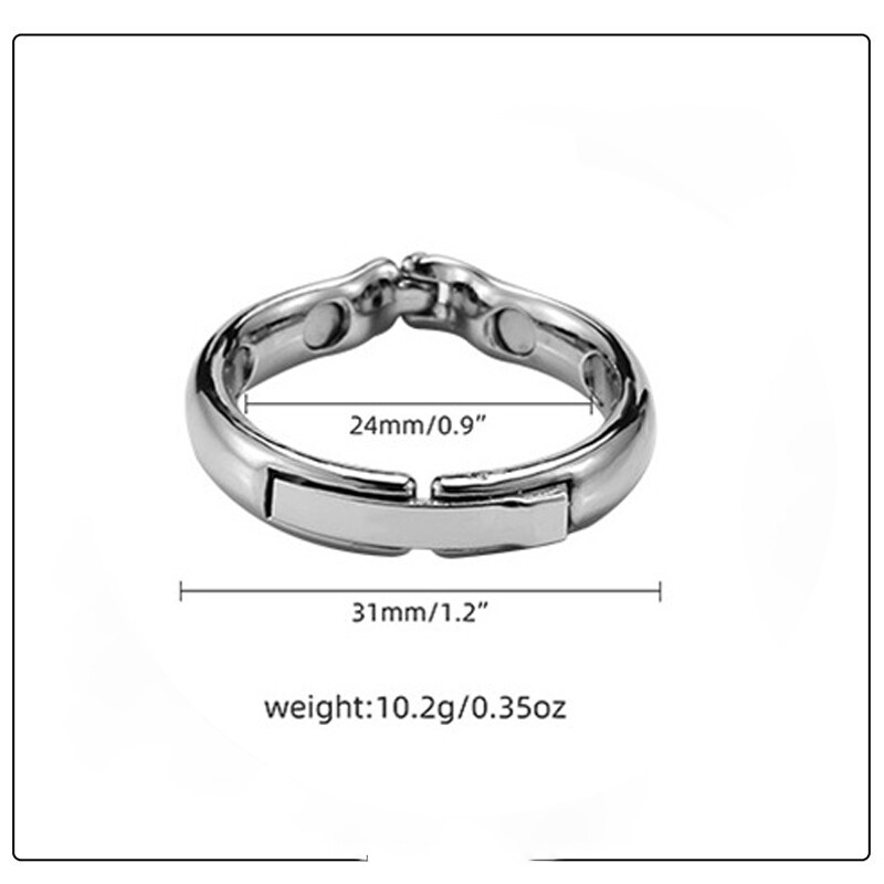 Adjustable Stainless Steel Delay Cock Ring Penis Foreskin Enhancer Prolong Delay