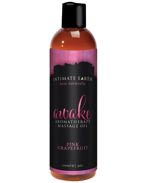 Intimate Earth Awake Massage Oil – 120 ml Pink Grapefruit