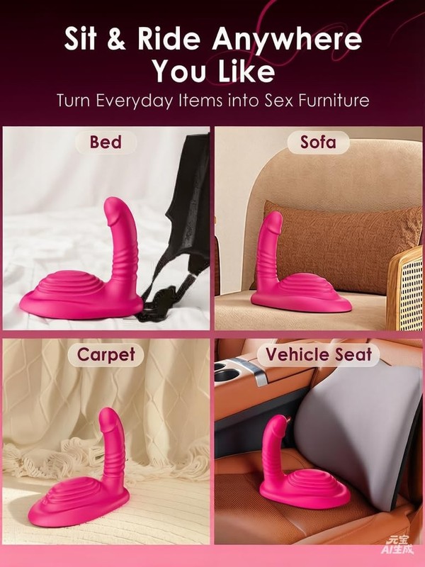 Riding Grinding Thrusting Dildo Vibrator Remote Control Sex Grinders with 9 ... gallery