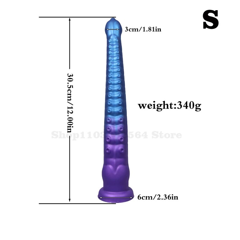 Long Monster Tentacles Masturbator Simulation Penis Dildo Anal Plug Sex Toys