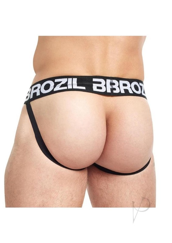Brozil Ultra Bulge Enhancing Jockstrap - Small/Medium - Black gallery