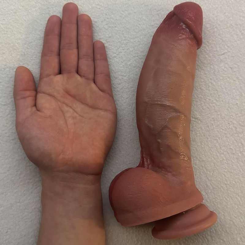 Liquid Silicone Realistic Dildo Suction Cup Penis Dick Women Sex Toys Thick Dong