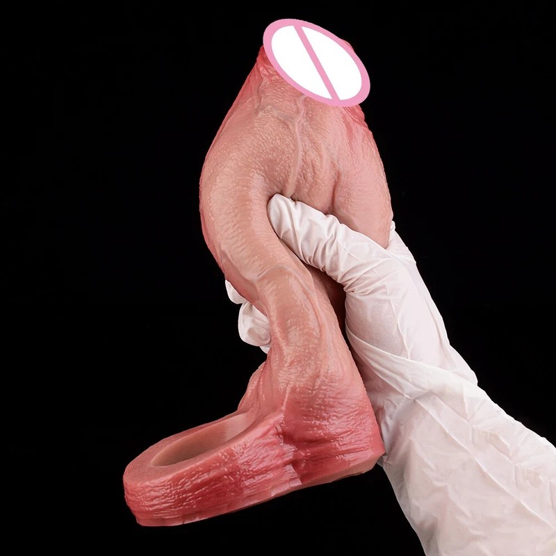 Silicone Cock Ring Size S M L XL Penis Sleeve Open-ended Cock Enlargement Toys gallery