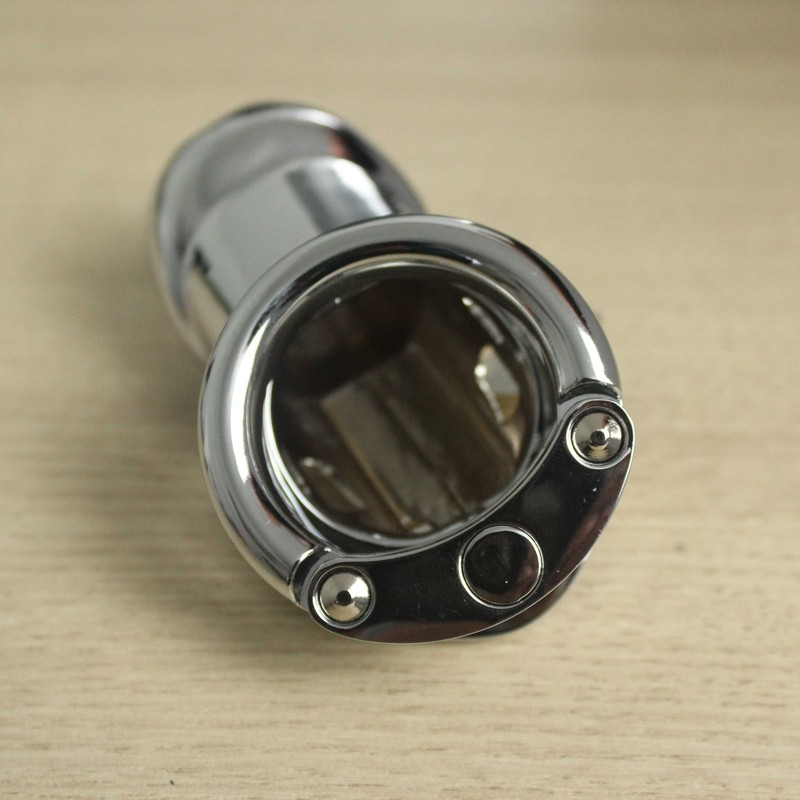 3 Size Rings Lockable With Lock Chastity Cage Metal Device For Males Sex Toys US gallery