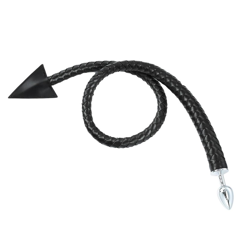 Anal Butt Plug Tail, Metal Anal Plug, Long Anal Plug, Faux Leather Devil Sex ... gallery