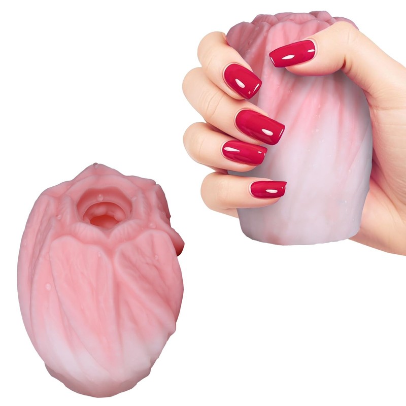 Reusable Pocket Pussy Male Vagina Masturbator, Realistic Silicone Tulip Blowj…