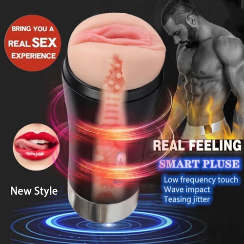 Automatic Masturbator Cup Male Stroker Handsfree Pocket Pussy for Men Sex Toy gallery